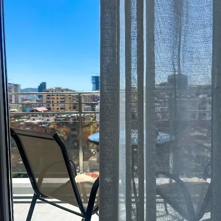 Apartment Skyline Sunset & Towers View - Modern 1br Tirana