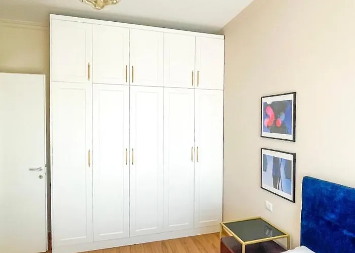 Skyline Sunset & Towers View - Modern 1br Tirana